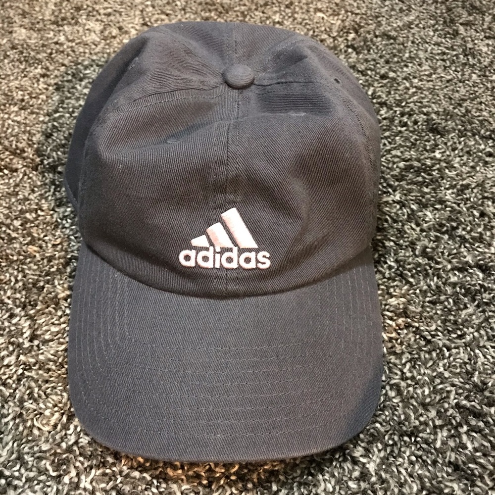 Pink and Gray Adidas Hat